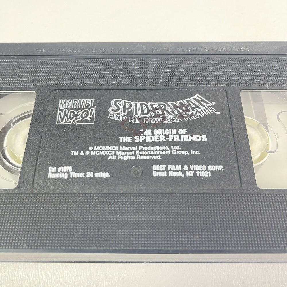 Spider Man and His Amazing Friends The Origin of The Spider Friends VHS 1991‎